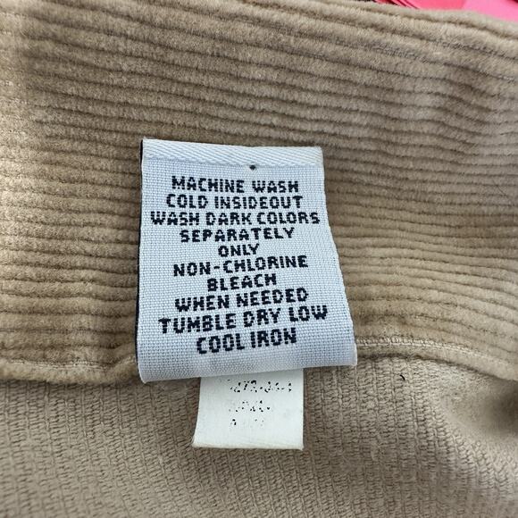 Vintage Gap Corduroy Jacket Women Large Tan Trucker Western Y2K Grunge - Picture 11 of 12